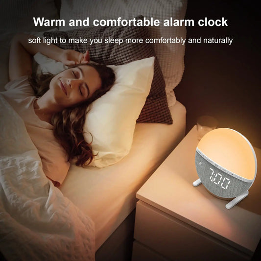 Sunrise Alarm Clock — Wake-Up Light with Sunset Mode & Natural Sounds