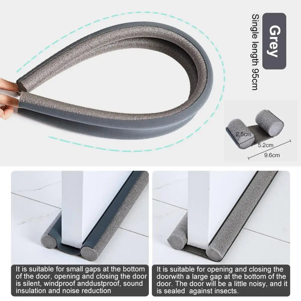 Door Draught Excluder — Double-Sided Draft Stopper