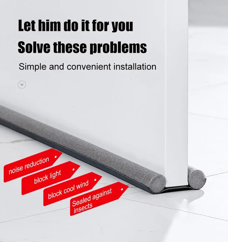 Door Draught Excluder — Double-Sided Draft Stopper