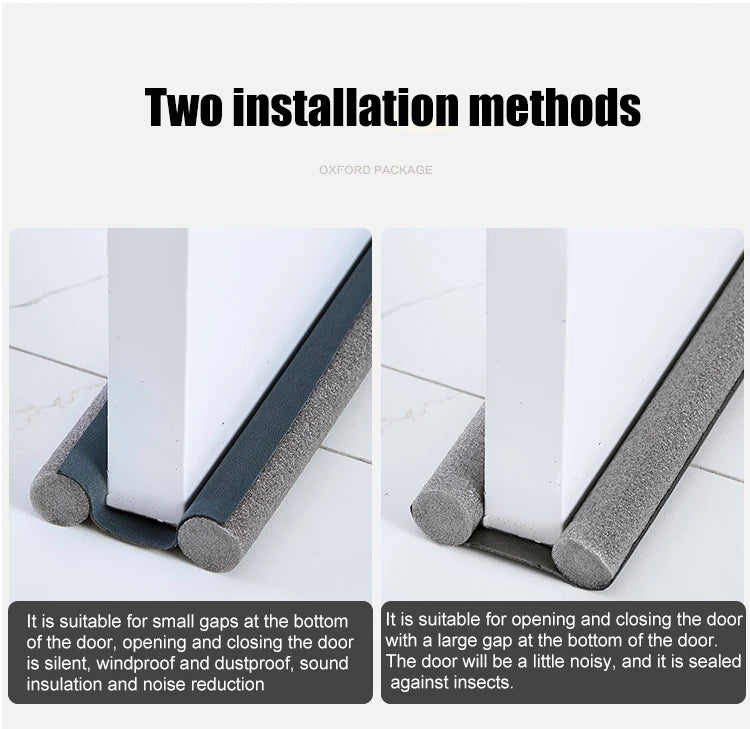 Door Draught Excluder — Double-Sided Draft Stopper