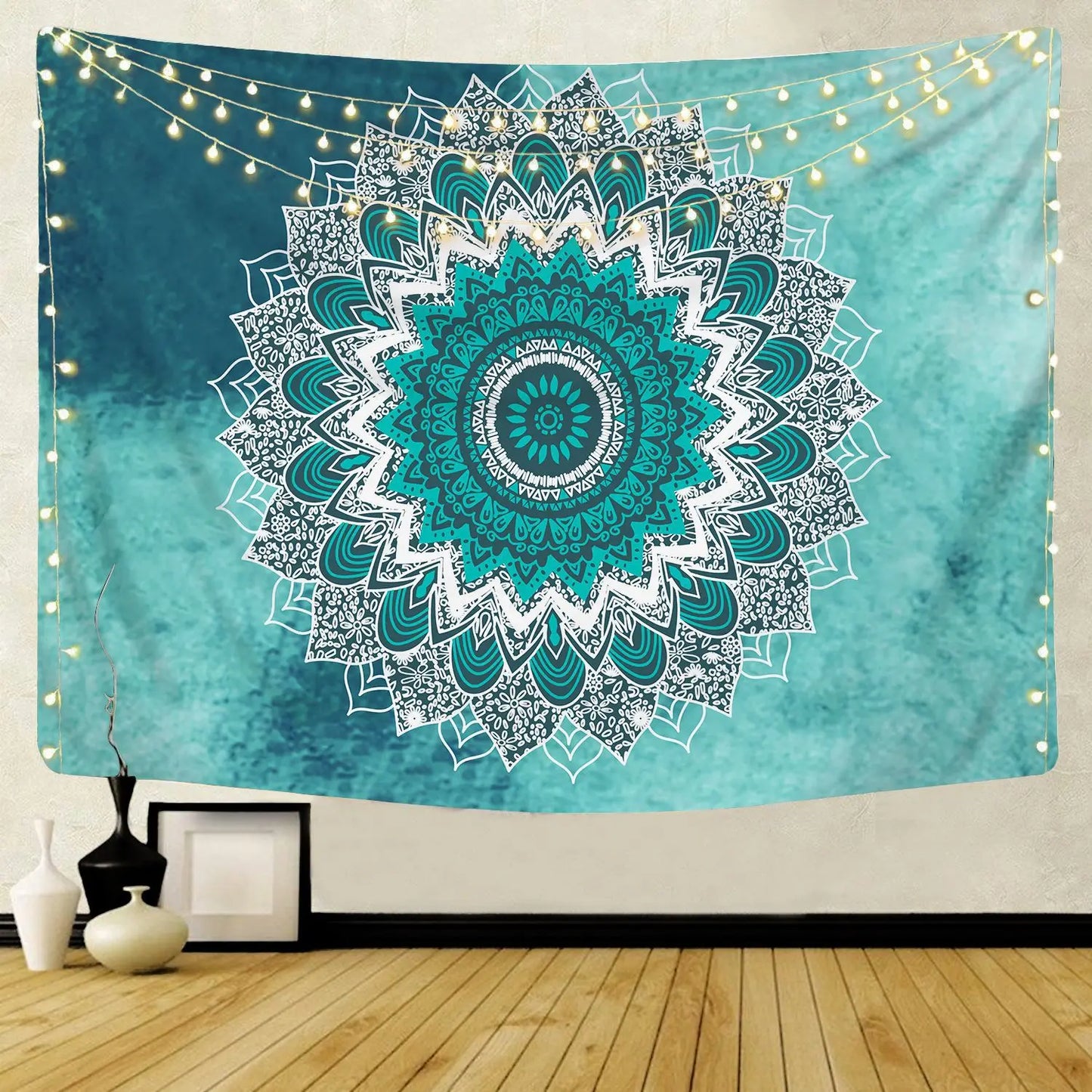 Wall Hanging Mandala Tapestry Boho Bohemian Home Decor Aesthetic Living Room Bedroom Background Wall Art