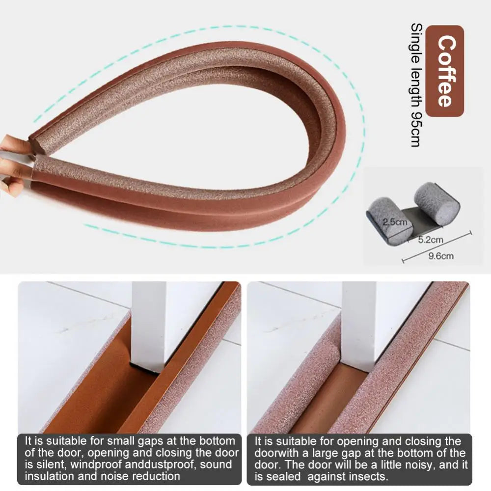 Door Draught Excluder — Double-Sided Draft Stopper
