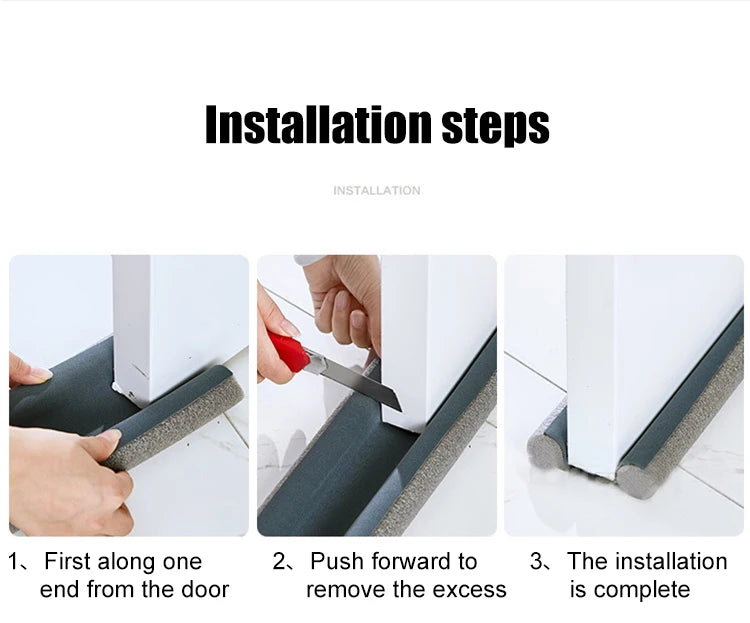 Door Draught Excluder — Double-Sided Draft Stopper